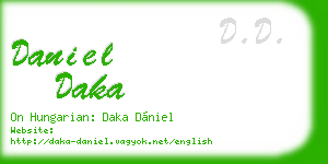 daniel daka business card